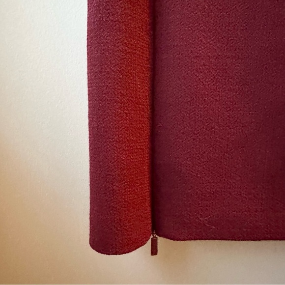 Lafayette 148 Sheath Shift Short Sleeve Wool Dress - Picture 6 of 11